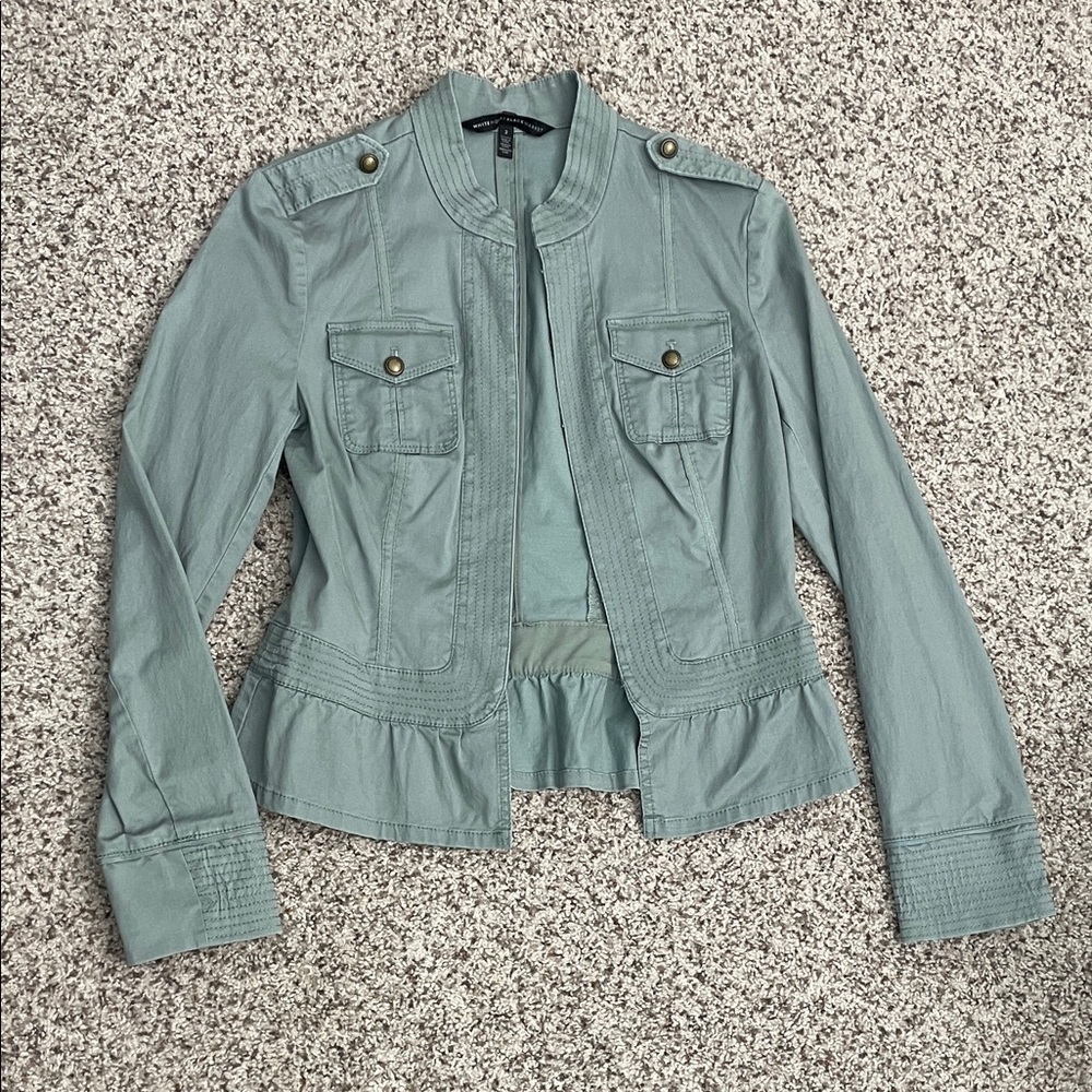 Women's Green Military Style Jacket